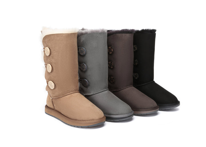 Tall Button Boots - Huakoa